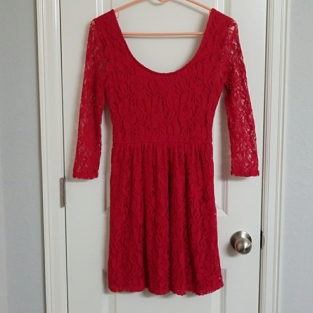 Red Lace Dress